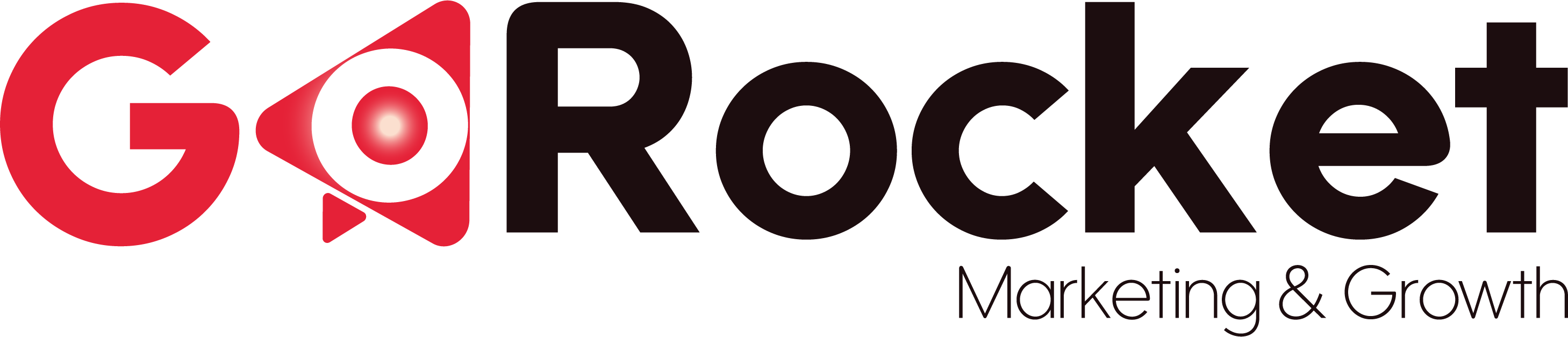 Logo Go rocket efecto completo