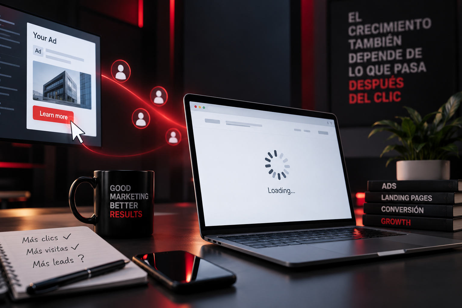 Marketing digital web: cómo dejar de perder dinero en Ads por una landing lenta (y recuperar leads)
